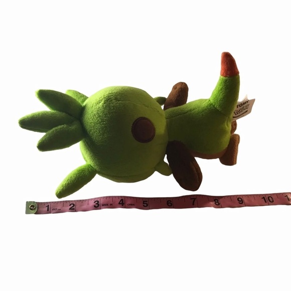 Tomy Pokemon Chespin Grass Starter 9" Stuffed Animal Plush Doll Toy Green Brown - Picture 7 of 7